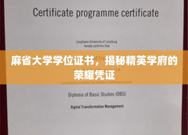 麻省大学学位证，探寻顶尖学府的荣耀印记