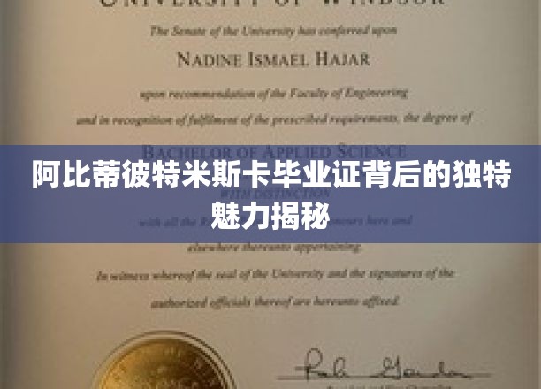 毕业证书中的阿比蒂彼特米斯卡之谜，探寻独特学缘背后的故事