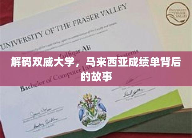 解码双威大学，马来西亚成绩单背后的故事