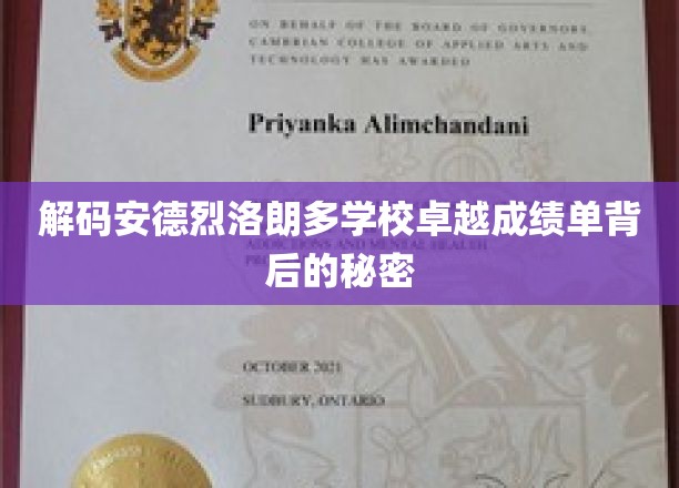 揭开安德烈洛朗多学校卓越教育的神秘面纱