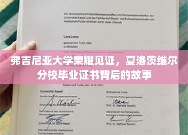 探寻弗吉尼亚大学荣耀印记，夏洛茨维尔分校毕业证书的传奇之旅