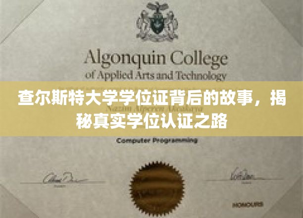 查尔斯特大学学位证背后的故事，揭秘真实学位认证之旅