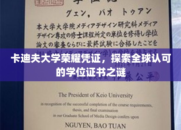 卡迪夫荣耀，揭秘全球认可的学位证书背后的奥秘