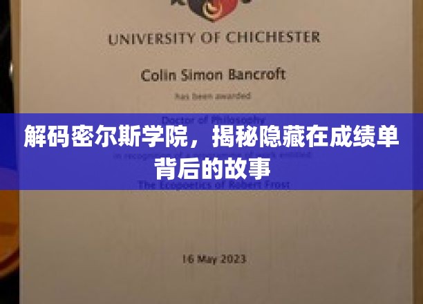 解码密尔斯学院，揭秘隐藏在成绩单背后的故事