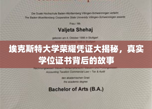 埃克斯特大学学位证书传奇，揭秘背后的荣耀与真相