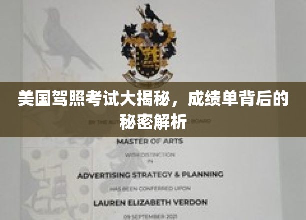 美国驾照考试内幕探秘，成绩单隐藏的惊人真相