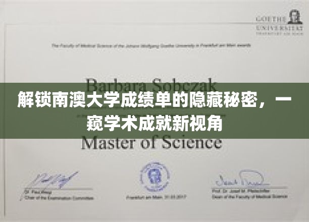 揭开南澳大学成绩单的神秘面纱，探索学术成就的无穷奥秘