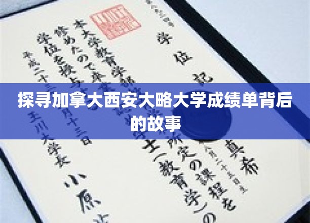 解锁加拿大西安大略大学成绩单的神秘面纱