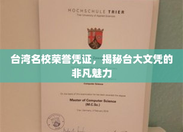 台湾名校荣誉凭证，揭秘台大文凭的非凡魅力