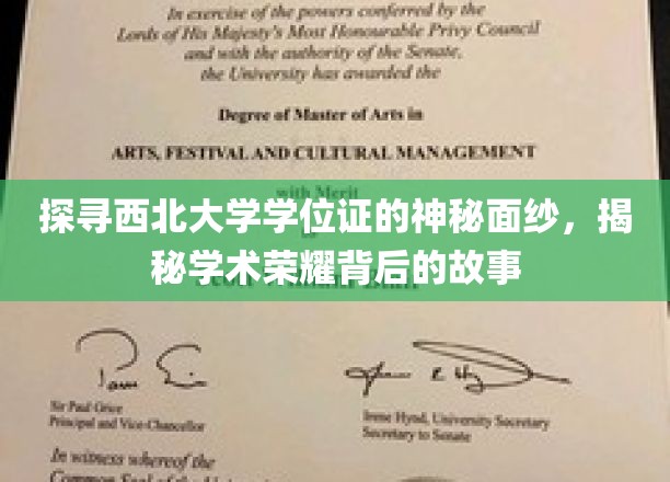 探寻西北大学学位证的神秘面纱，揭秘学术荣耀背后的故事