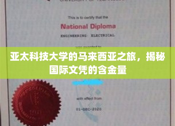 亚太科技大学的马来西亚之旅，揭秘国际文凭的含金量