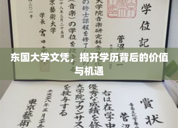 东国文凭之光，揭秘学历背后的无限价值与广阔机遇
