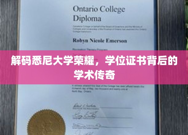 悉尼大学学位揭秘，探寻证书背后的辉煌学术之路