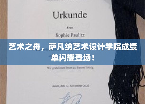 艺术之舟，萨凡纳艺术设计学院成绩单闪耀登场！