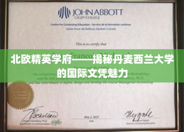 探寻丹麦西兰大学的全球通行证，北欧精英学府的文凭魔力
