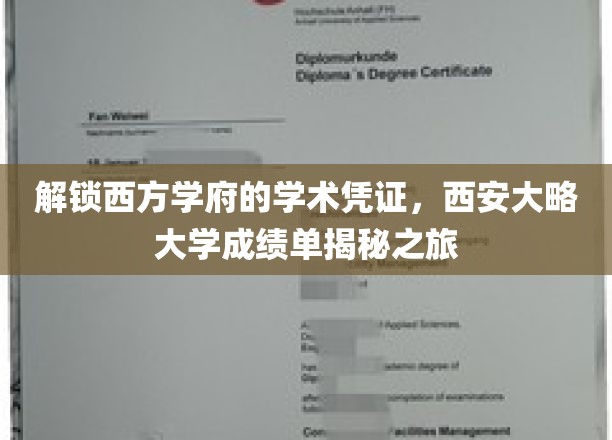 西安大略大学成绩单：探索西方学府的学术凭证