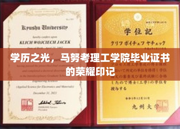 学历之光，马努考理工学院毕业证书的荣耀印记