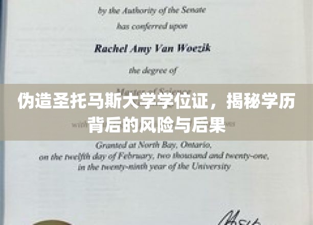 伪造圣托马斯大学学位证，揭秘学历背后的风险与后果