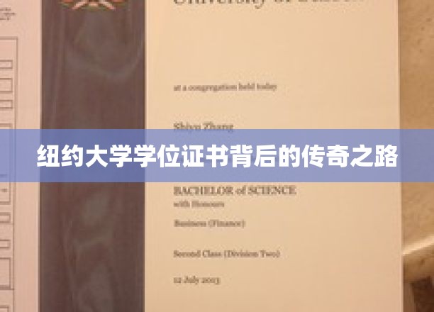 纽约大学学位证书背后的传奇之路