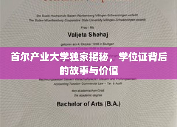 揭开首尔产业大学学位证的面纱，探寻其背后的传奇与价值