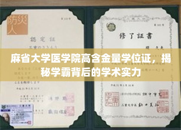 麻省大学医学院高含金量学位证书，揭秘学霸背后的学术实力