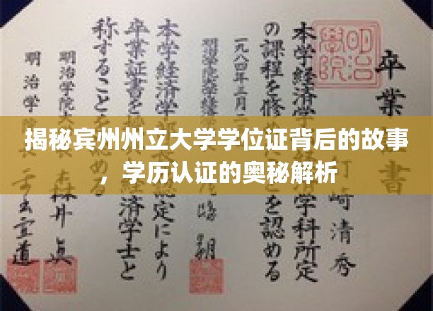 揭秘宾州州立大学学位证背后的故事，学历认证的奥秘解析