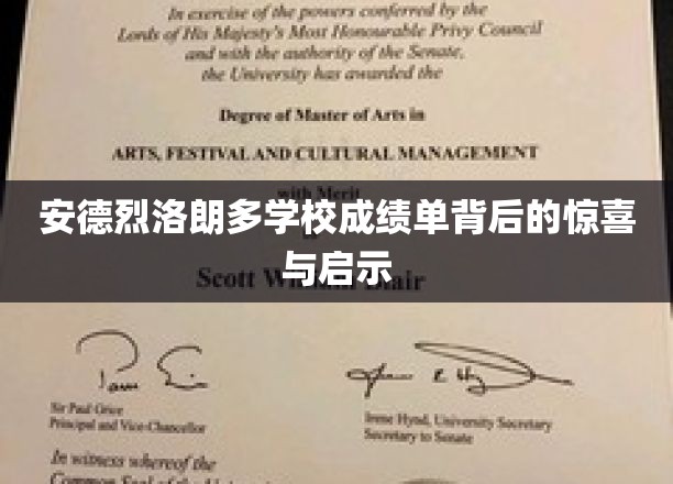 安德烈洛朗多学校成绩单背后的惊喜与启示