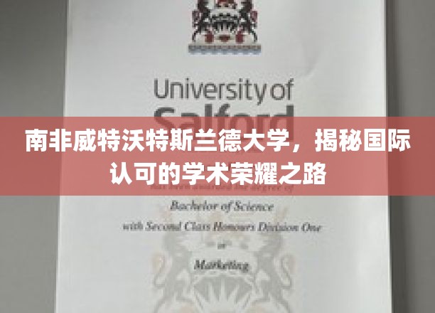 探索南非威特沃特斯兰德大学，成就国际学术辉煌的秘密之旅