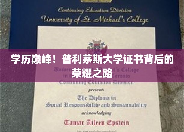 学历巅峰！普利茅斯大学证书背后的荣耀之路