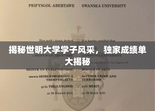 青春风采绽放，世明大学学子成绩单背后的故事