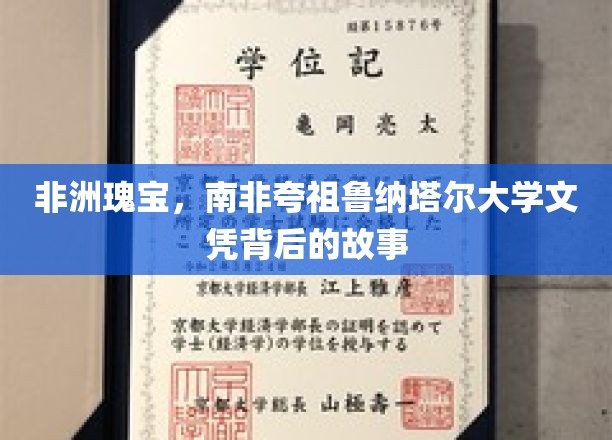非洲瑰宝，南非夸祖鲁纳塔尔大学文凭背后的故事