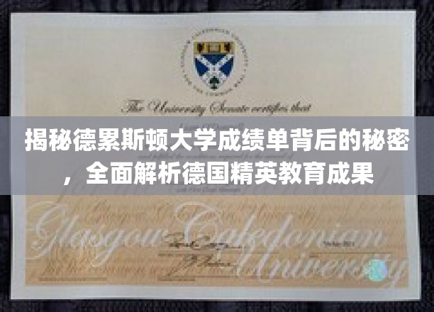 解码德累斯顿大学成绩单，一窥德国精英教育精髓