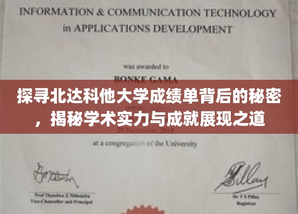 解码北达科他大学成绩单，一窥学术成就与卓越表现的内蕴