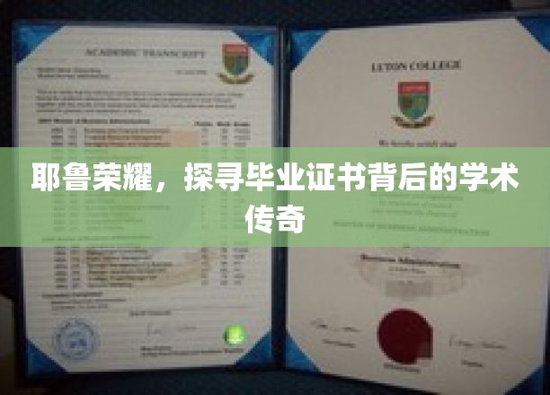 解码耶鲁荣耀，毕业证书背后的学术传奇之旅