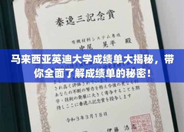 马来西亚英迪大学成绩单深度解析，揭秘背后的隐藏信息