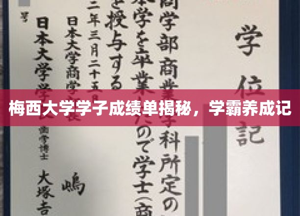 解码梅西学子卓越之路，揭秘学霸养成记