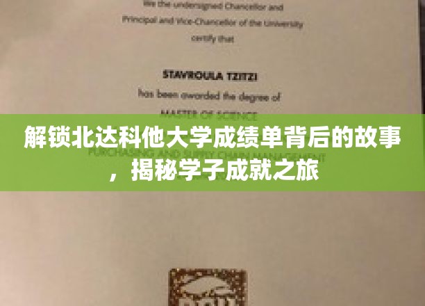 探寻北达科他大学学子卓越之路，成绩单背后的成长传奇