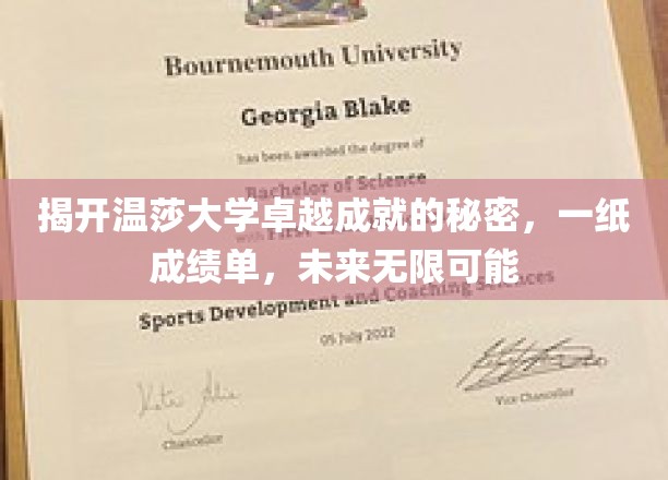 揭开温莎大学卓越成就的秘密，一纸成绩单，未来无限可能
