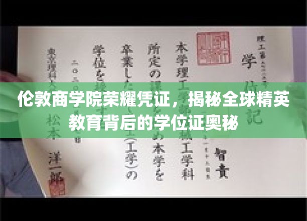 解码伦敦商学院，揭秘精英学位背后的荣耀与奥秘