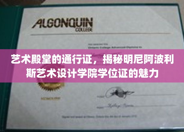 艺术殿堂的通行证，一探究竟明尼阿波利斯艺术设计学院学位证书的魅力