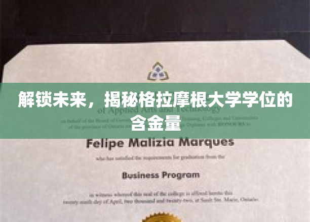 解锁未来，揭秘格拉摩根大学学位的含金量