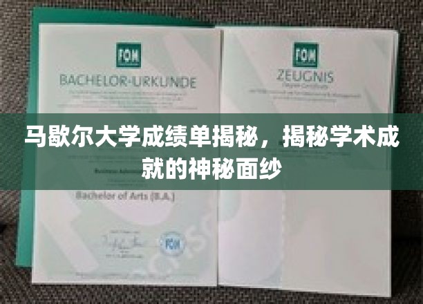 揭开马歇尔大学成绩单背后的学术辉煌