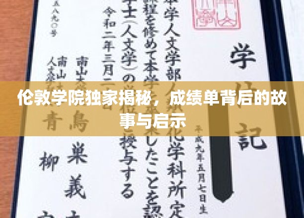 解码伦敦学院，成绩单背后的真实故事与人生启示