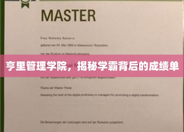 解码学霸，亨里管理学院背后的卓越成绩背后有何秘诀？