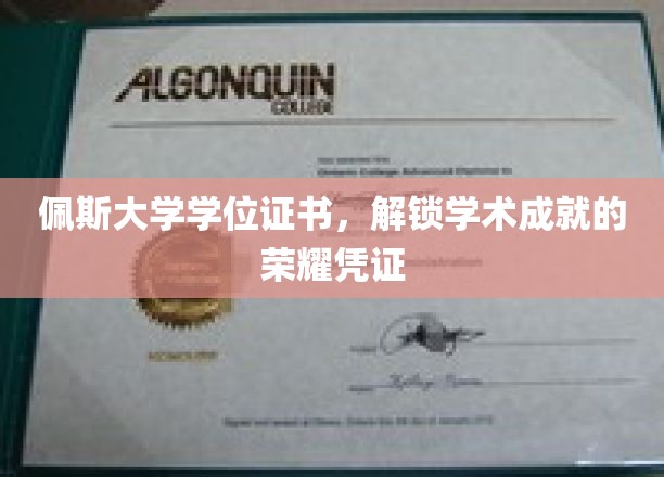 佩斯大学学位证书，彰显学术荣耀的珍贵凭证