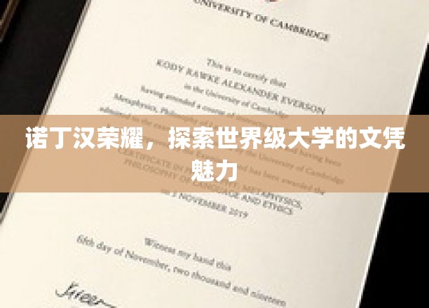 诺丁汉荣耀，探索世界级大学的文凭魅力