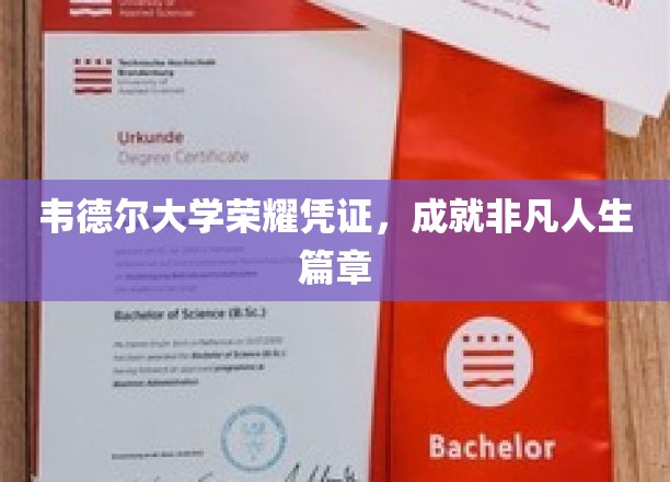 韦德尔荣耀证书，开启非凡人生新篇章