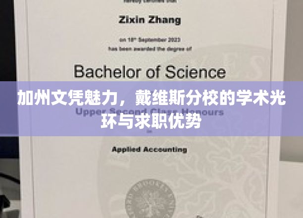 戴维斯分校光环下的加州文凭，求职市场的璀璨明珠