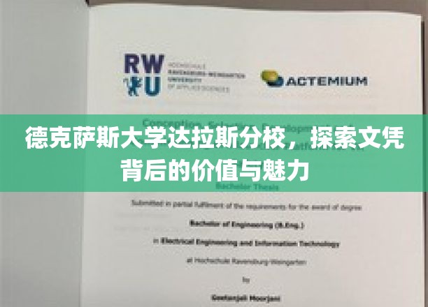 解码德克萨斯大学达拉斯分校，文凭的深层价值与独特风采