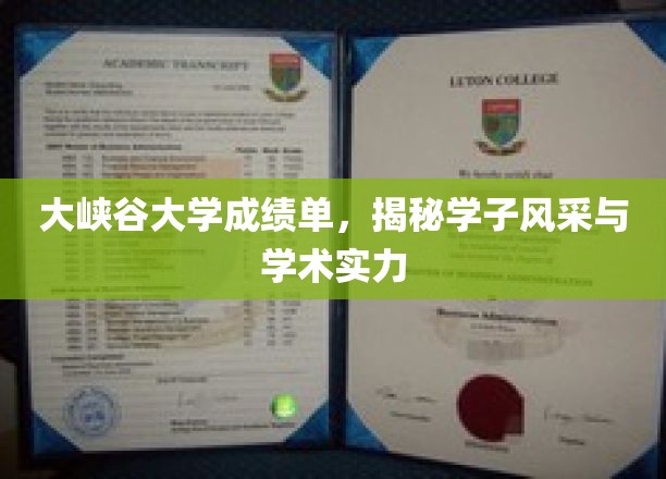 大峡谷骄子，成绩单背后的学术风采大揭秘